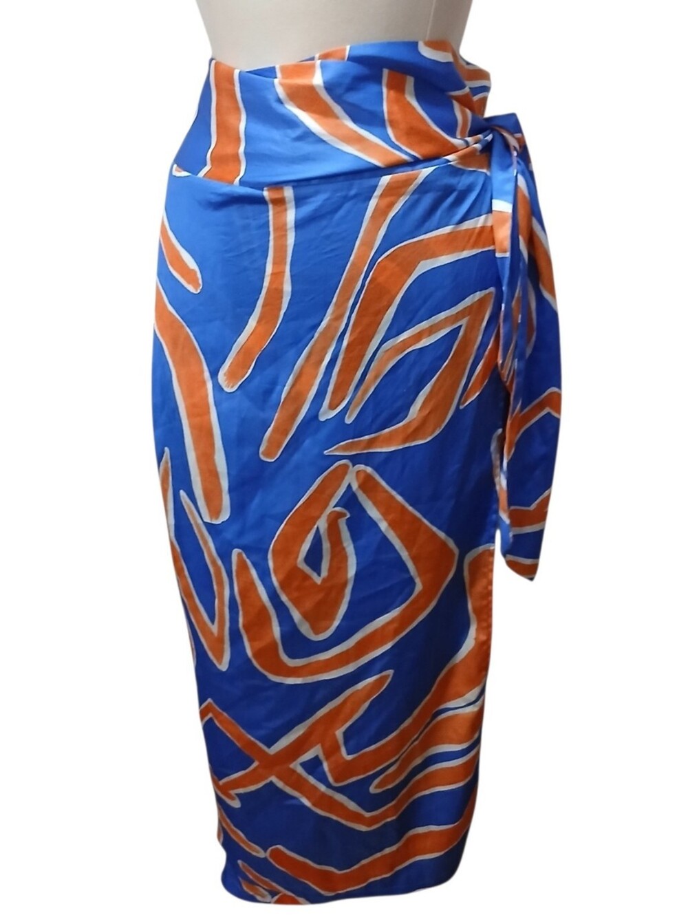Never Fully Dressed | Jaspre Multi Way Wrap Skirt in Zeus Print Size US 8